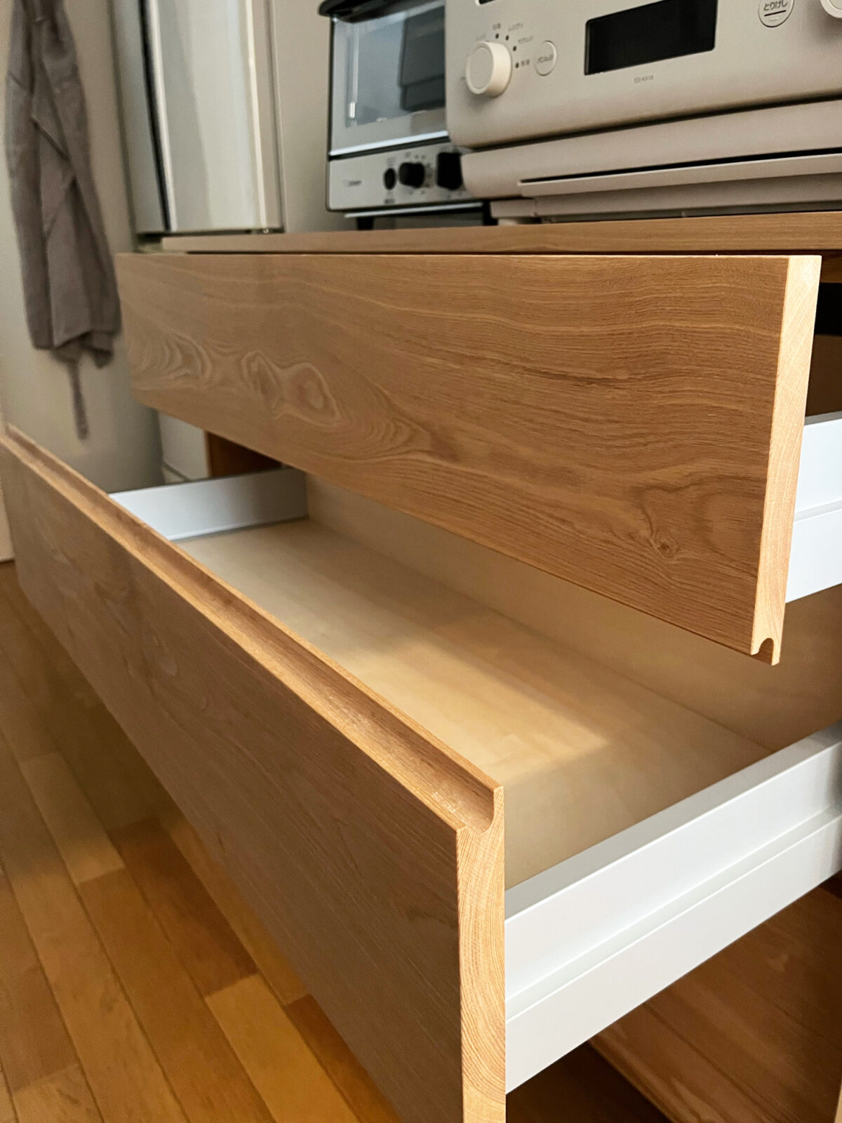 オーダー家具・タモのカップボード／関西・大阪