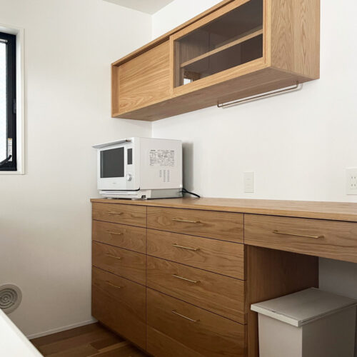 オーダー家具・オークのカップボード／関西・大阪