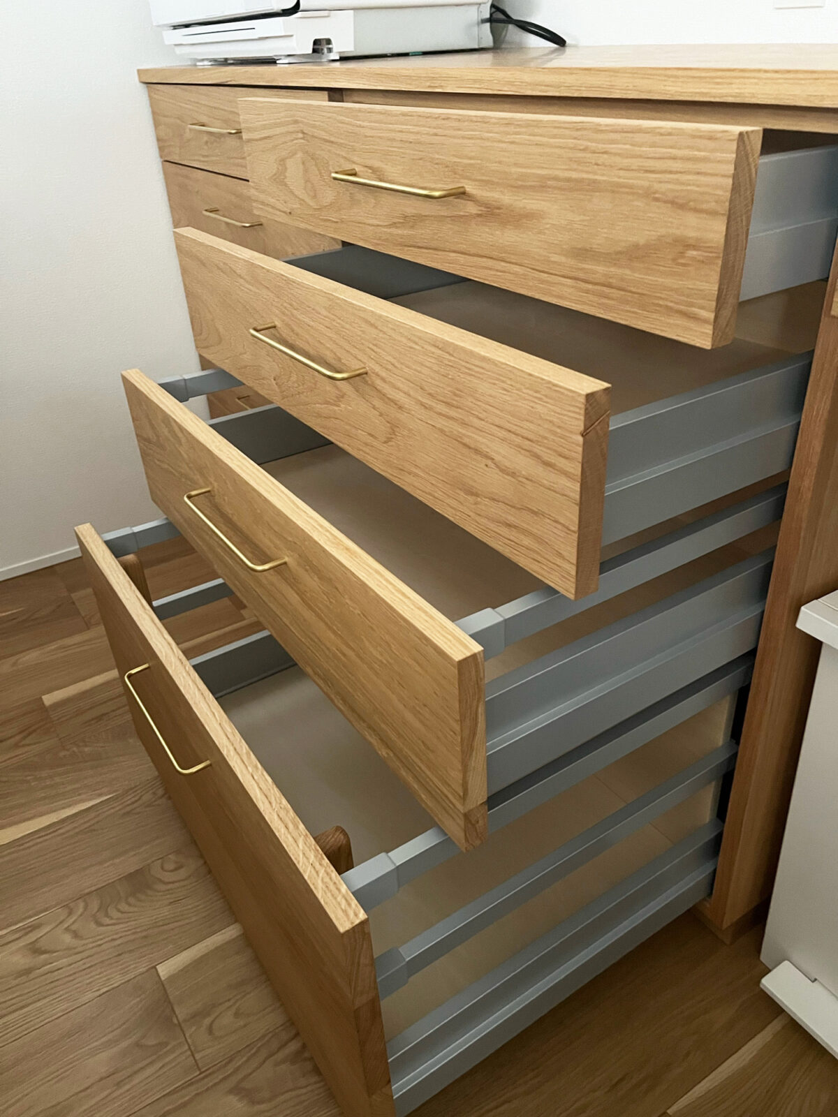 オーダー家具・オークのカップボード／関西・大阪