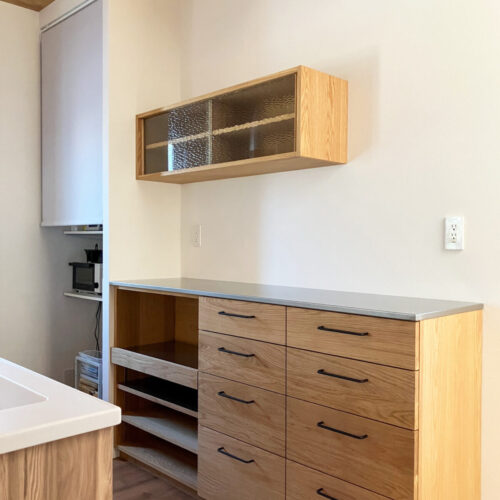 オーダー家具・オークのカップボード／関西・奈良