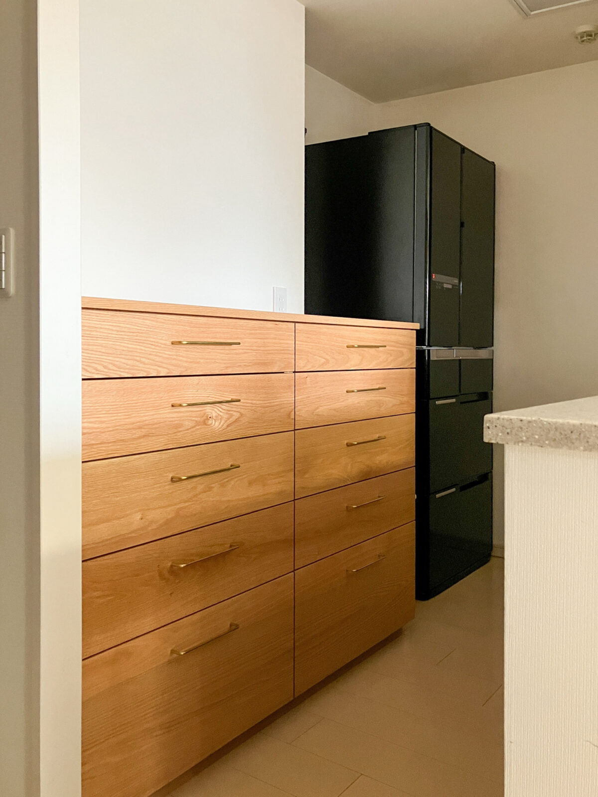 オーダー家具・オークのカップボード／関西・京都