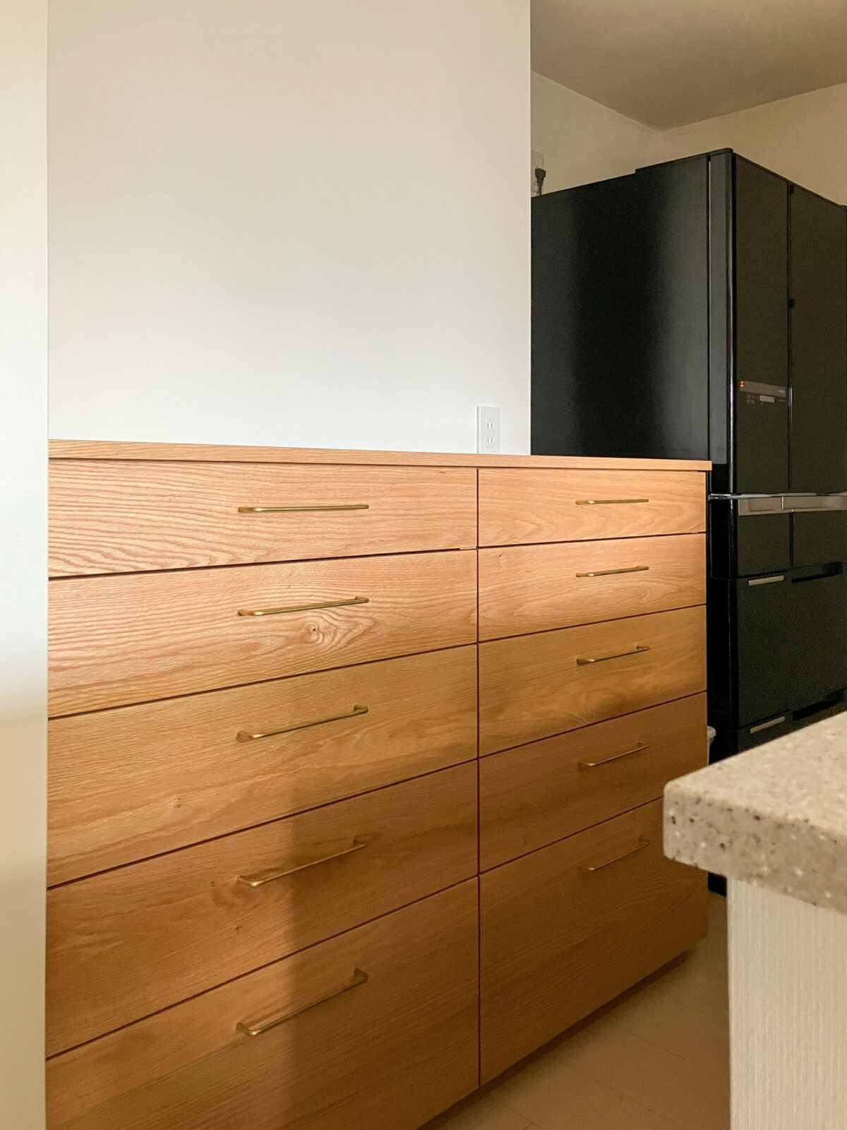 オーダー家具・オークのカップボード／関西・京都