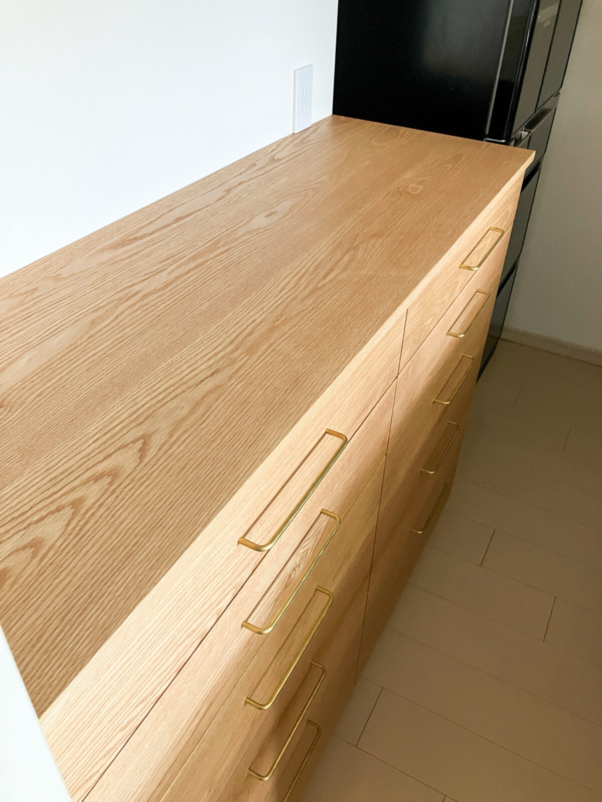 オーダー家具・オークのカップボード／関西・京都