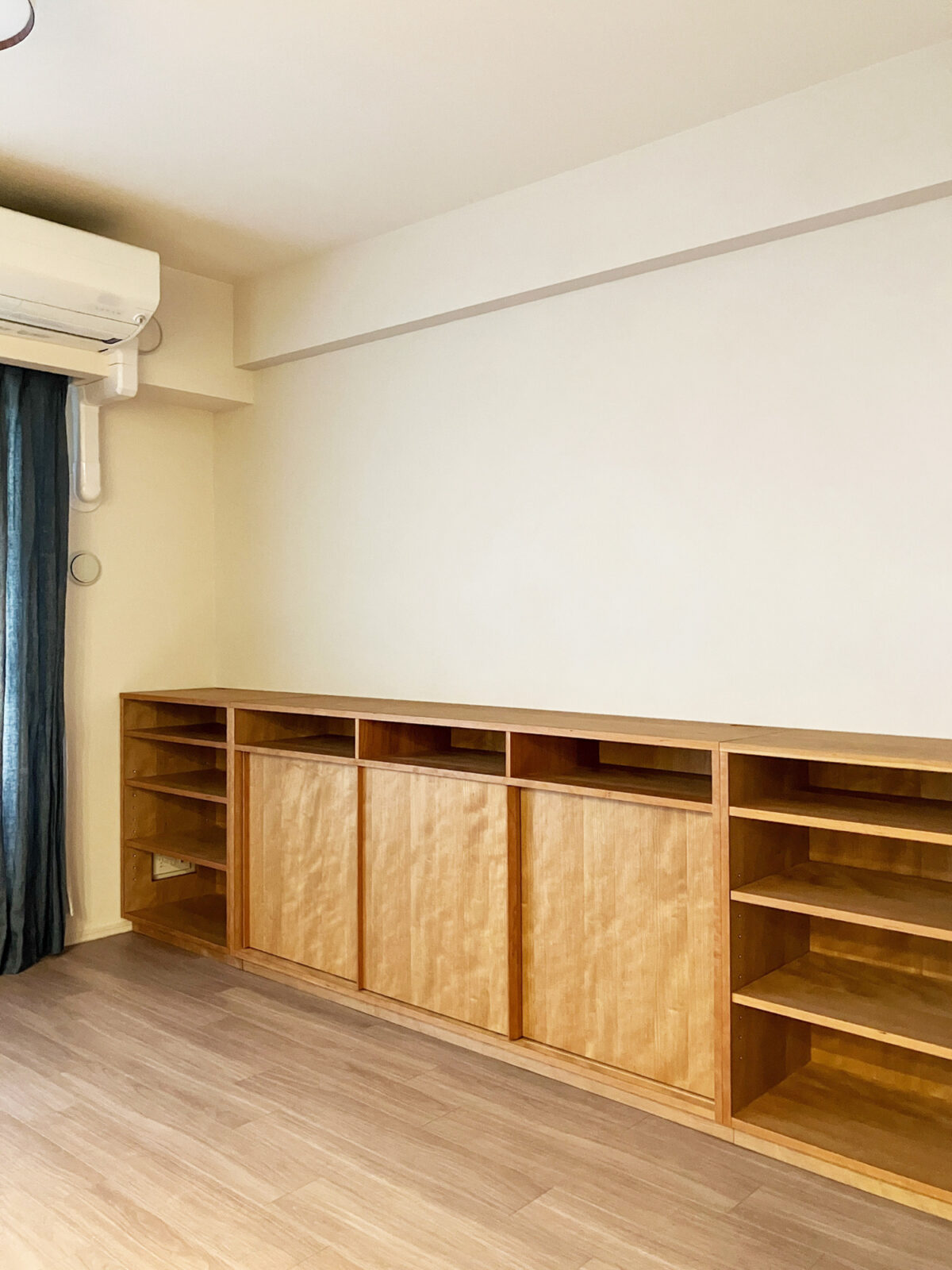 オーダー家具・チェリーのリビング収納／関西・大阪