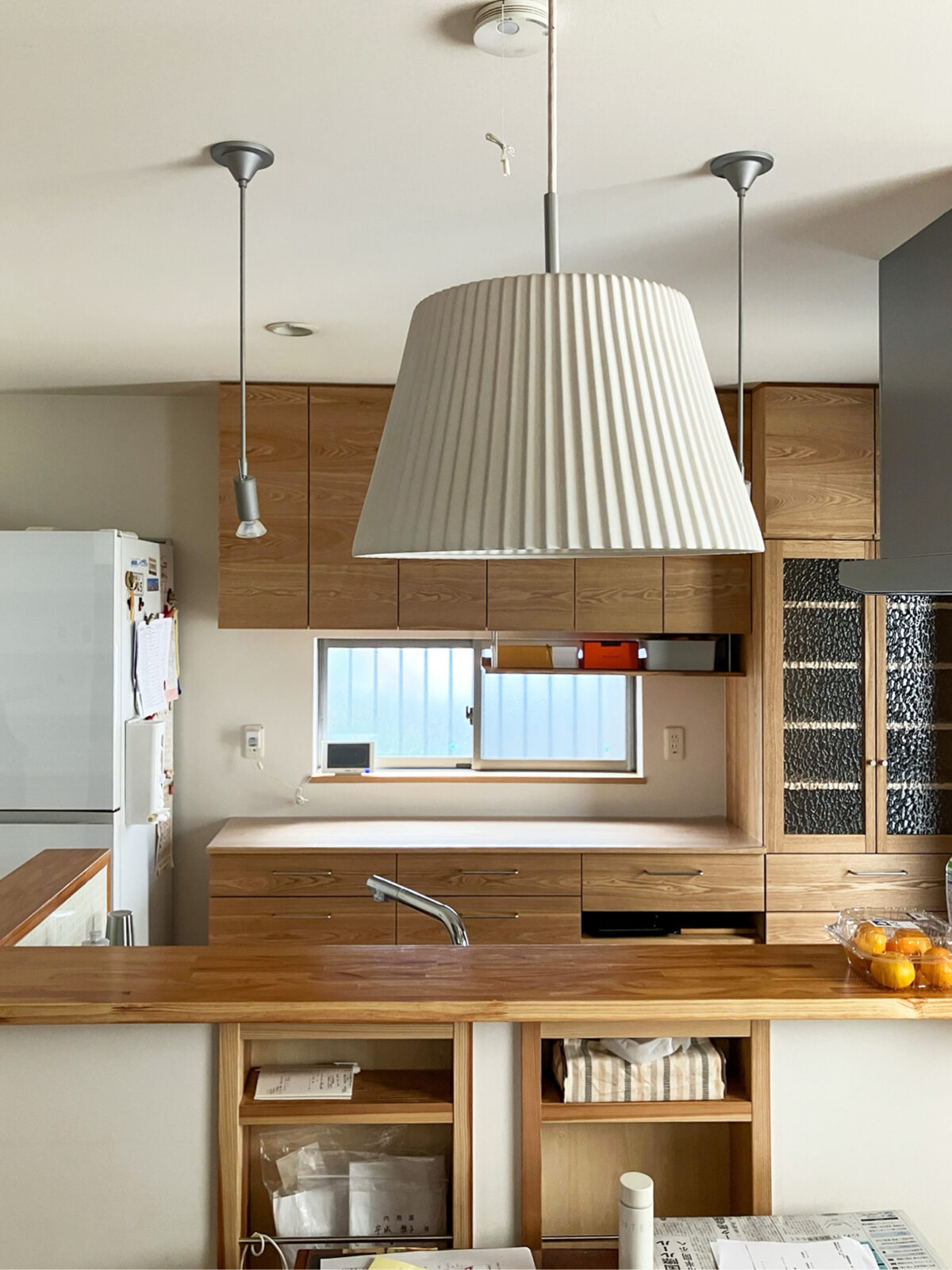 オーダー家具・タモのカップボード／関西・兵庫