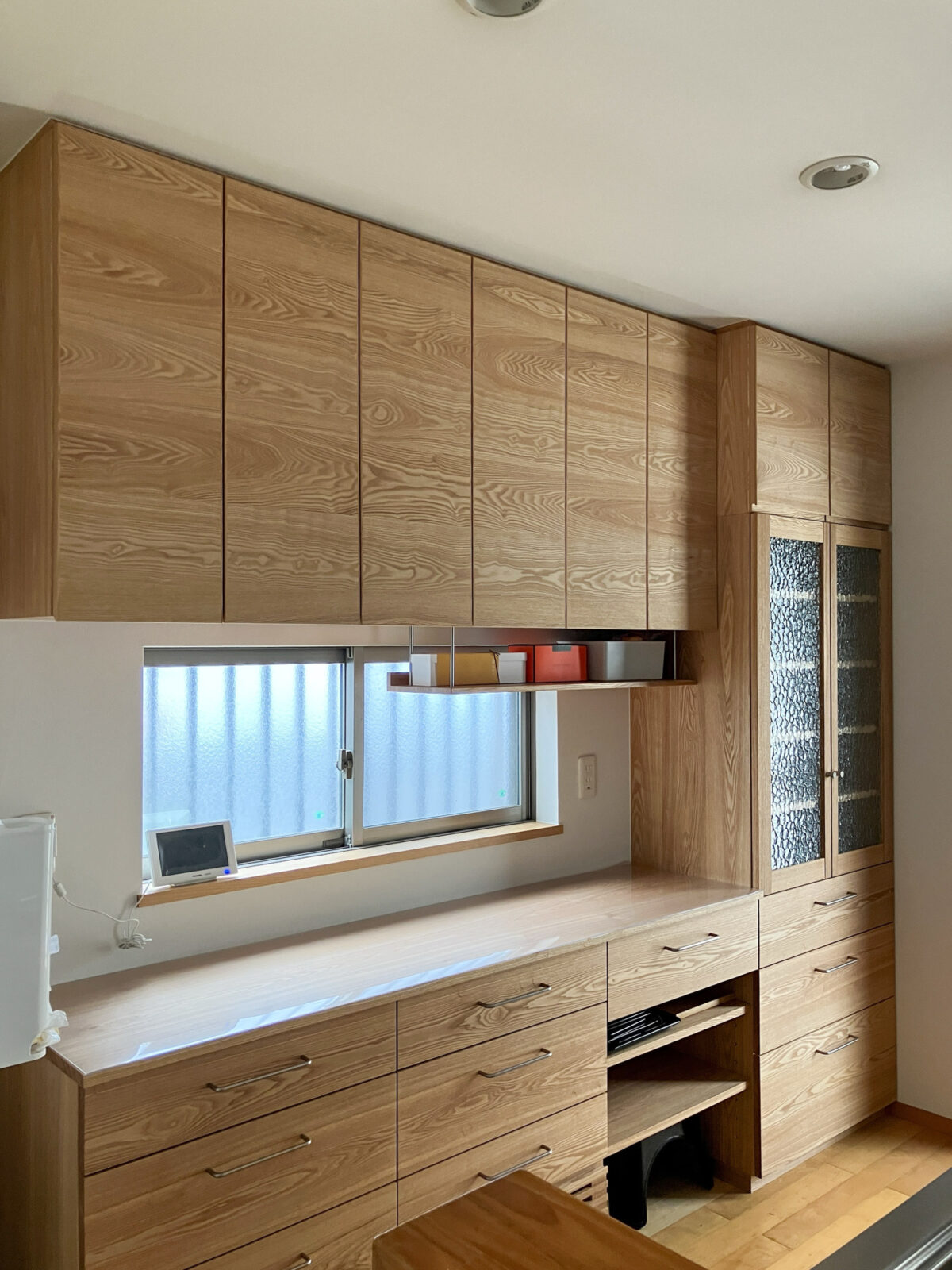 オーダー家具・タモのカップボード／関西・兵庫