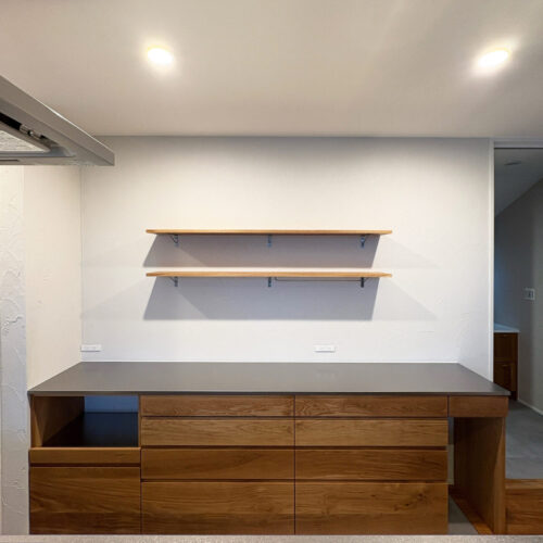 オーダー家具・タモのカップボード