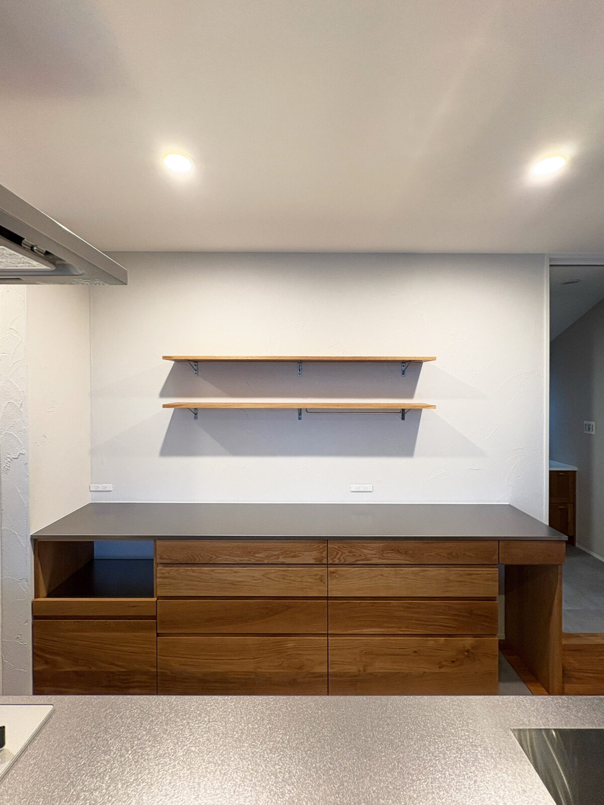 オーダー家具・タモのカップボード