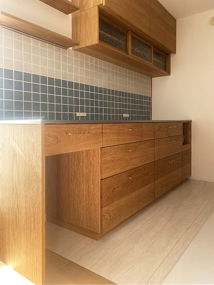 オーダー家具・オークのカップボード／関東・東京