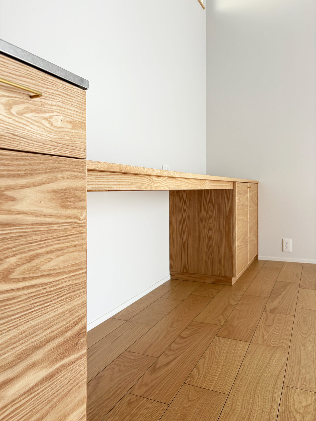 オーダー家具・タモのデスク/東海・愛知