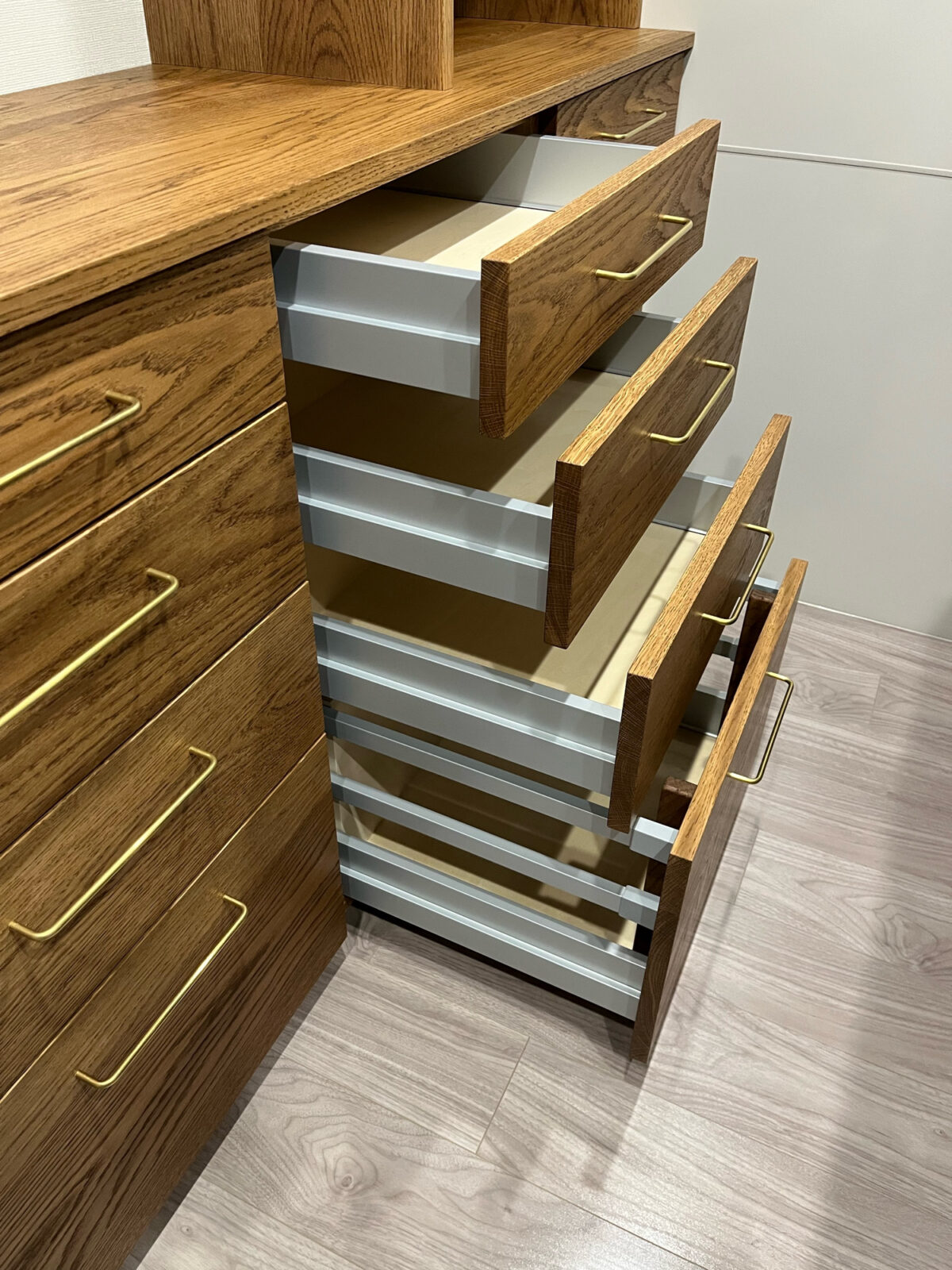 オーダー家具・オークのカップボード／関西・兵庫