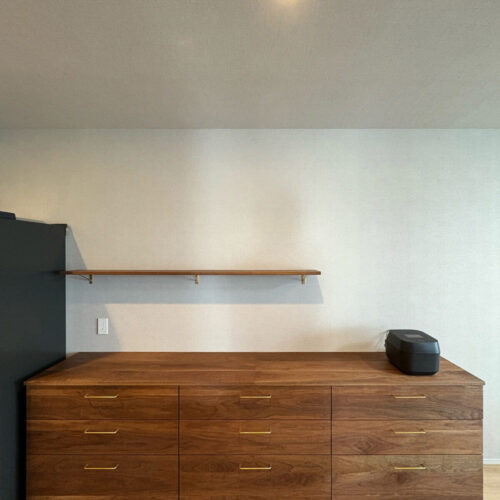 オーダー家具・ウォールナットのカップボード/関東・群馬