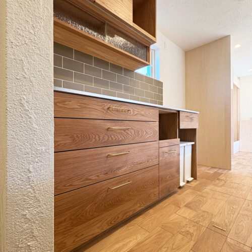 オーダー家具・オークのカップボード/関東・東京