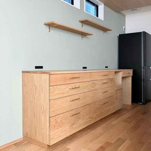 オーダー家具・オークのカップボード／関西・大阪