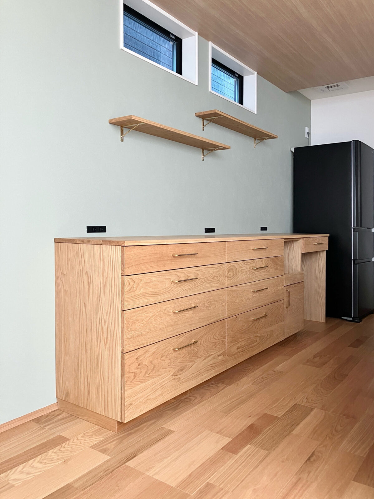 オーダー家具・オークのカップボード/関西・大阪