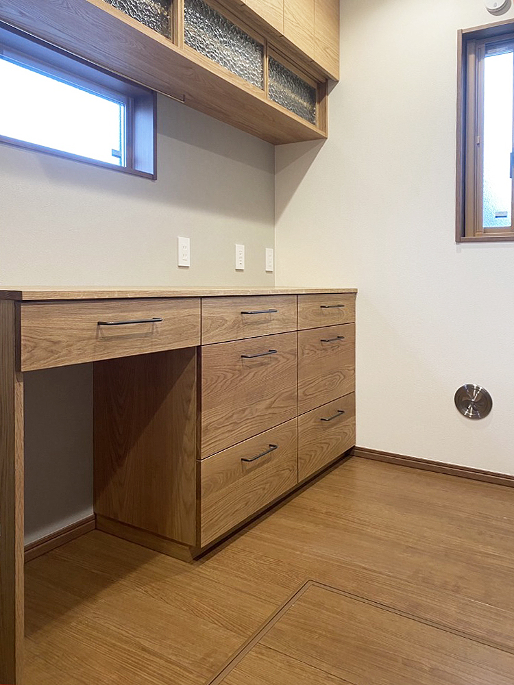 オーダー家具・オークのカップボード／関東・東京