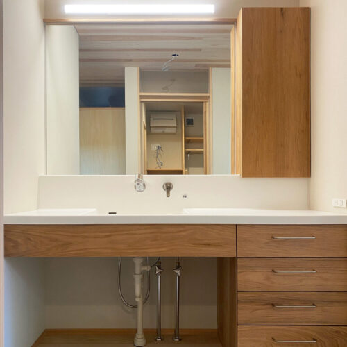 オーダー家具・くるみの洗面台／関西・京都