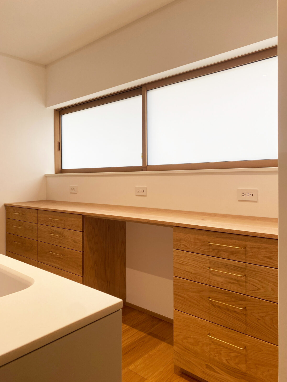 オーダー家具・オークのカップボード／中国地方・山口