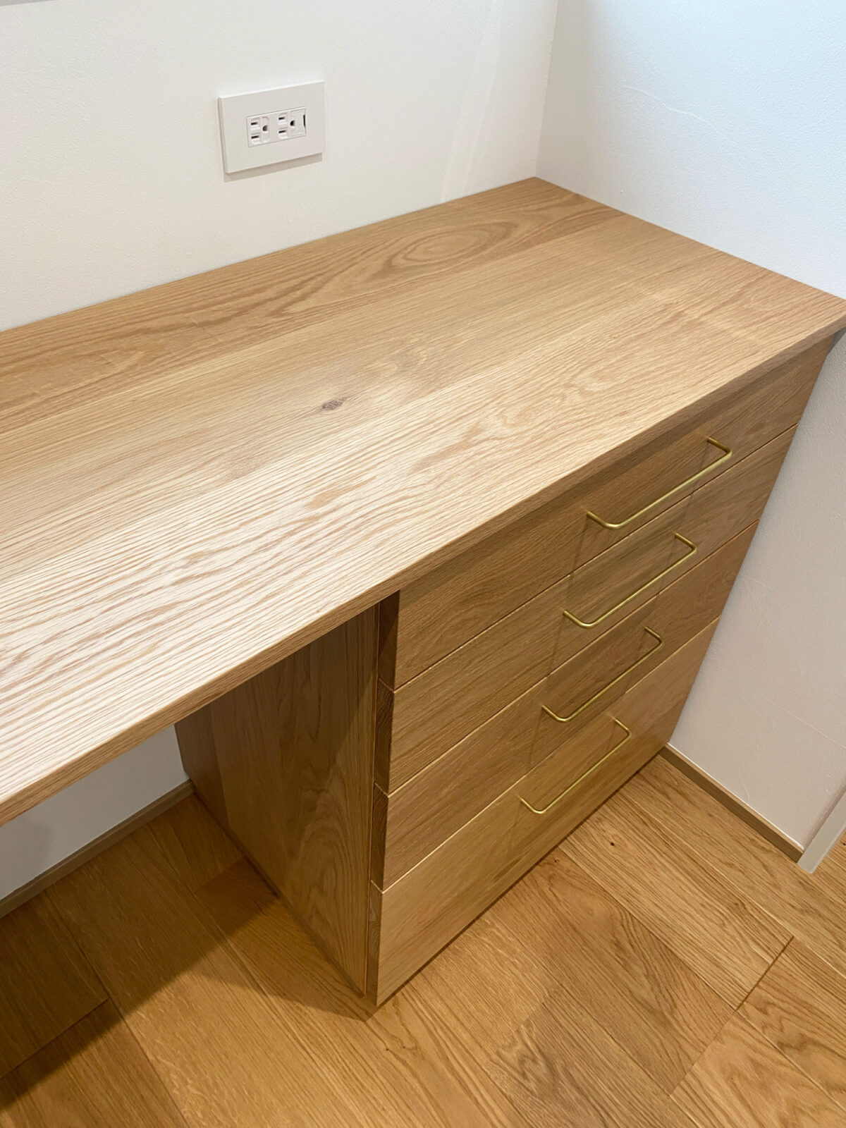 オーダー家具・オークのカップボード／中国地方・山口