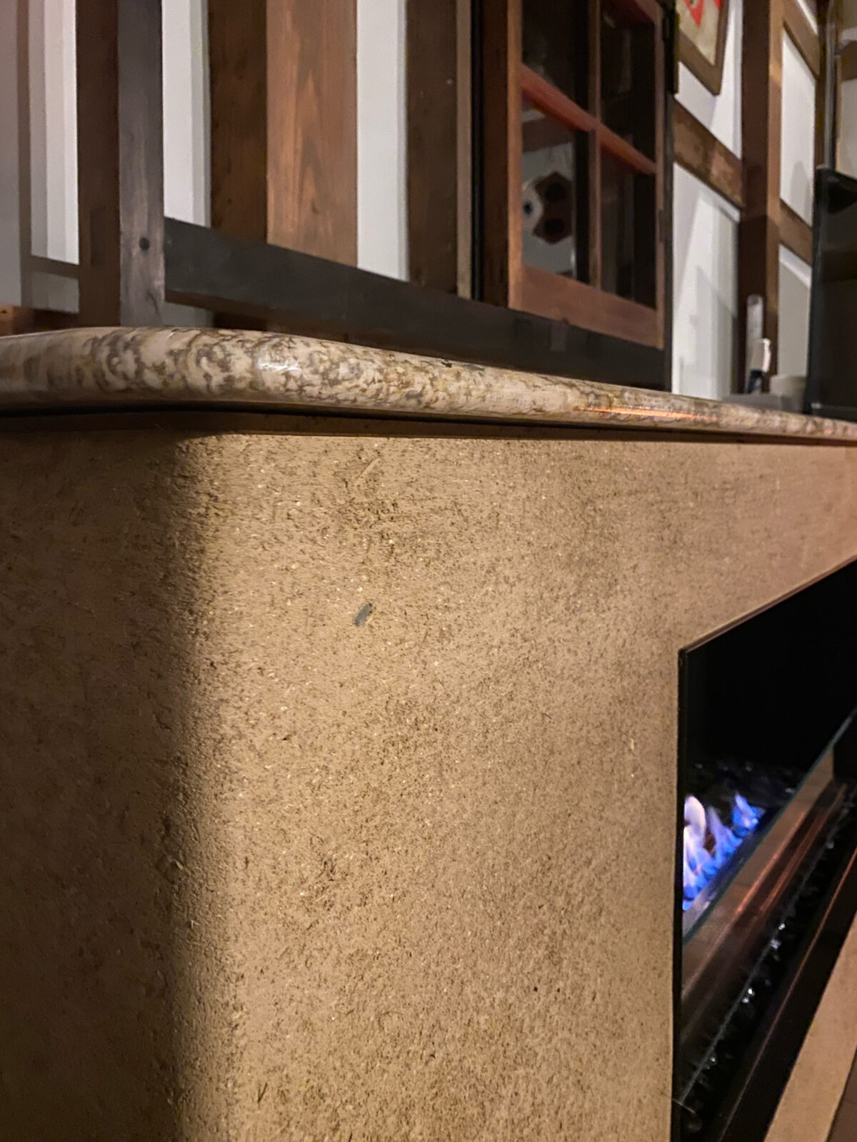 オーダー家具・バイオエタノール暖炉＆収納棚／関西・大阪