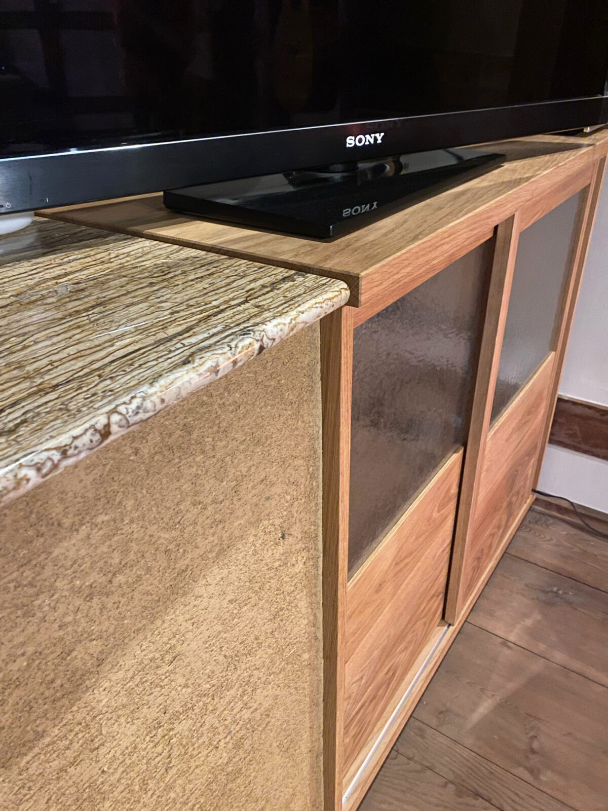 オーダー家具・バイオエタノール暖炉＆収納棚／関西・大阪