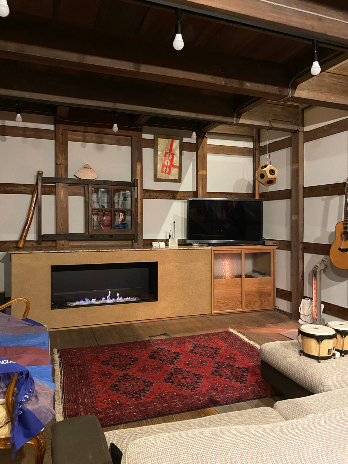 オーダー家具・バイオエタノール暖炉＆収納棚／関西・大阪