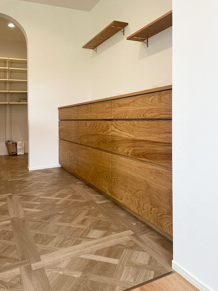 オーダー家具・オークのカップボード/関東・群馬