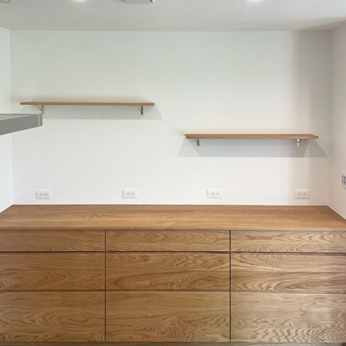 オーダー家具・オークのカップボード／関東・群馬