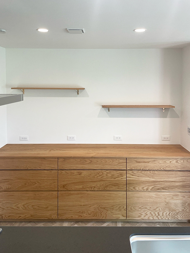 オーダー家具・オークのカップボード/関東・群馬