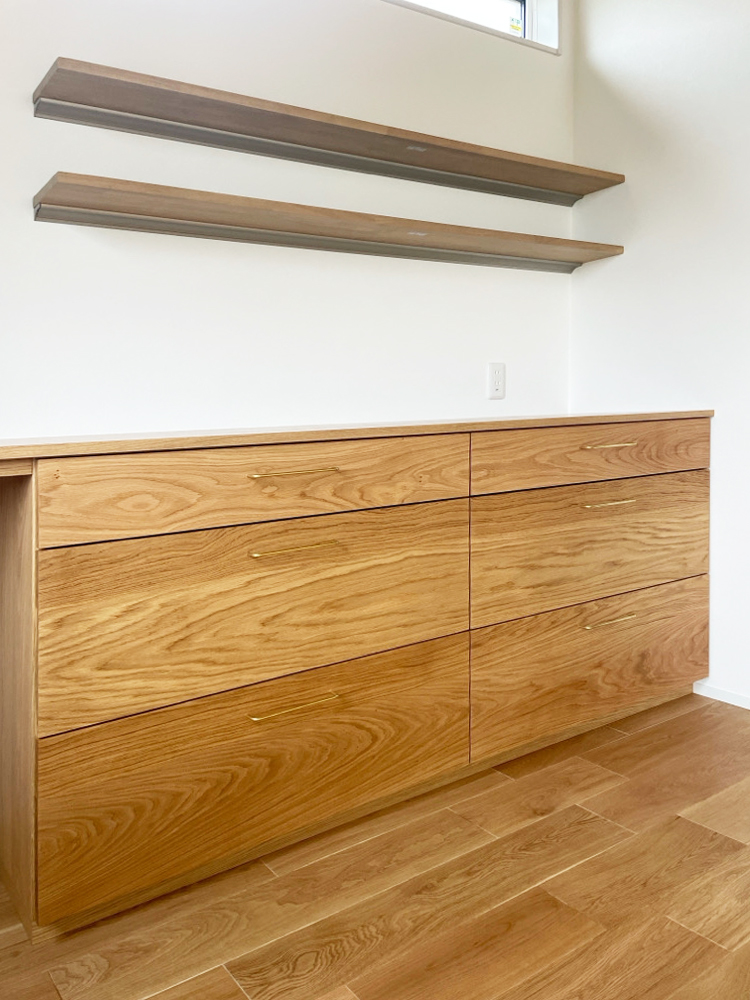 オーダー家具・オークのカップボード／関東・埼玉