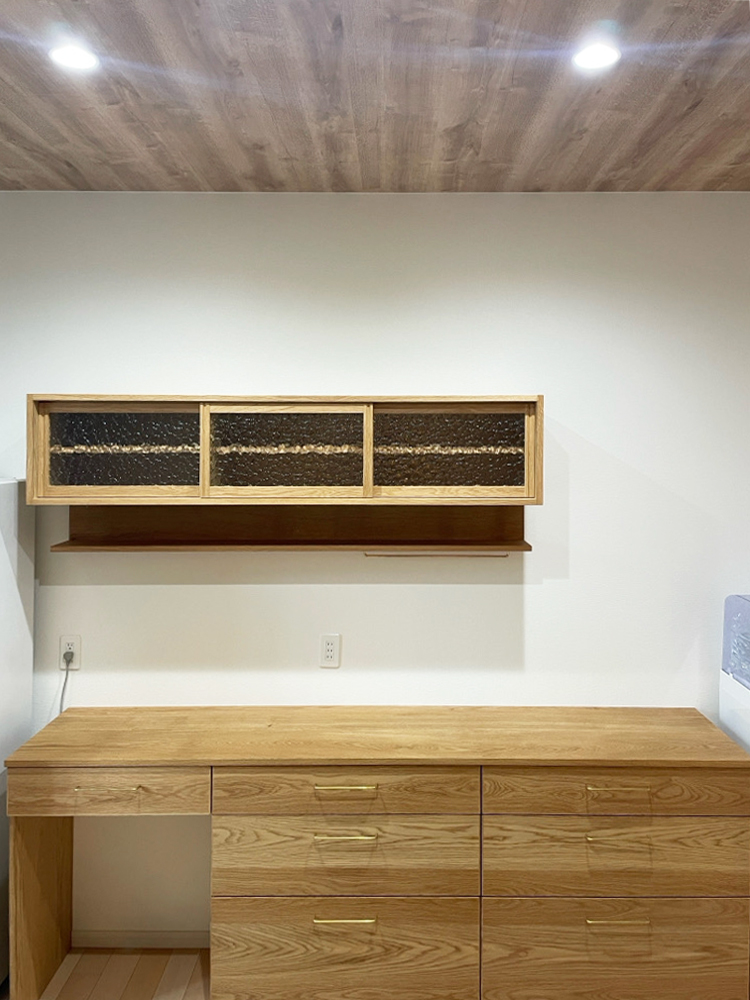 オーダー家具・オークのカップボード／関東・埼玉