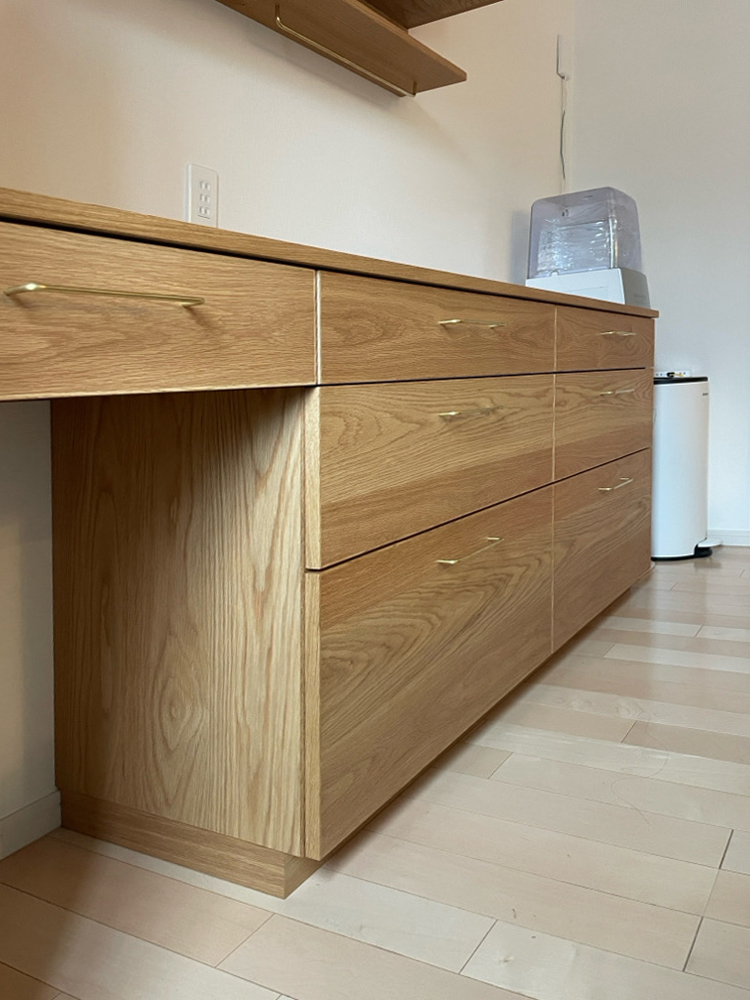 オーダー家具・オークのカップボード／関東・埼玉