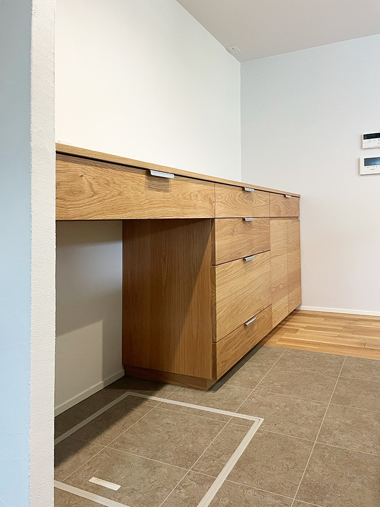 オーダー家具・オークのカップボード/東海・愛知