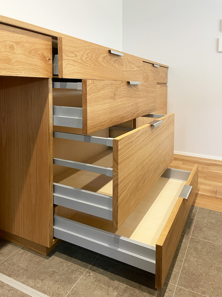 オーダー家具・オークのカップボード/東海・愛知