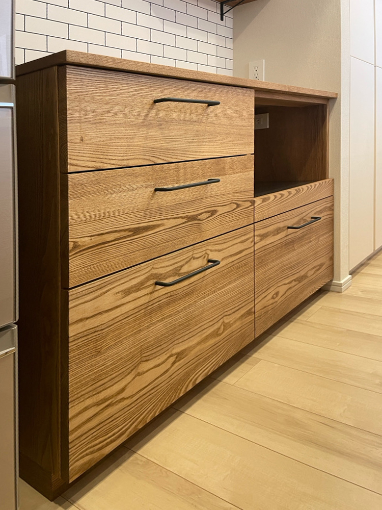 オーダー家具・オークのカップボード／関東・東京