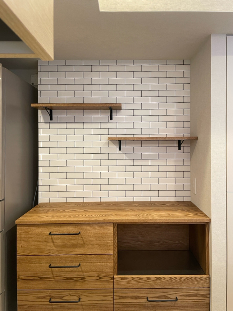 オーダー家具・オークのカップボード／関東・東京