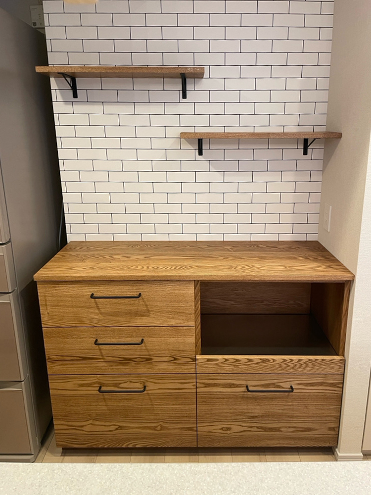 オーダー家具・オークのカップボード／関東・東京