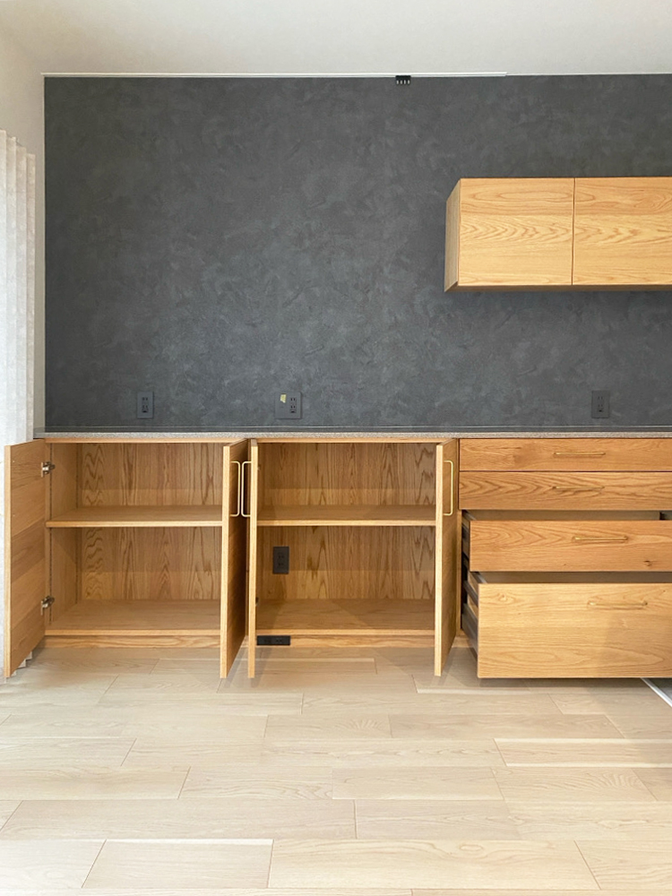 オーダー家具・オークのカップボード／関東・埼玉