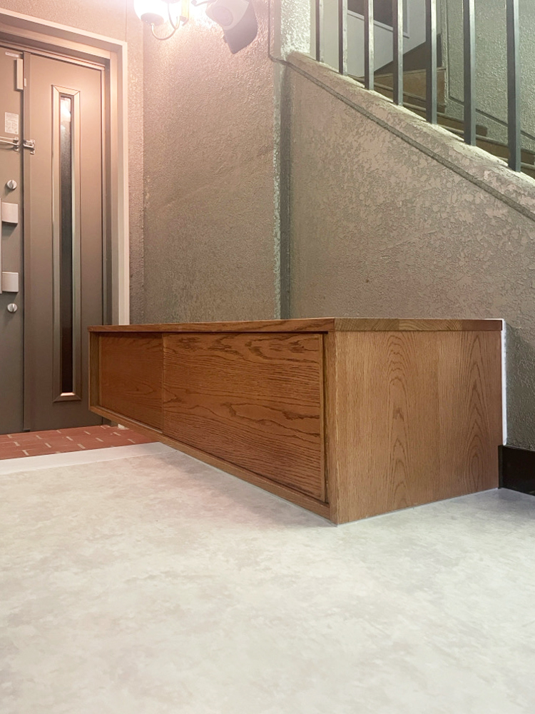 オーダー家具・チェリーの玄関収納／関東・静岡