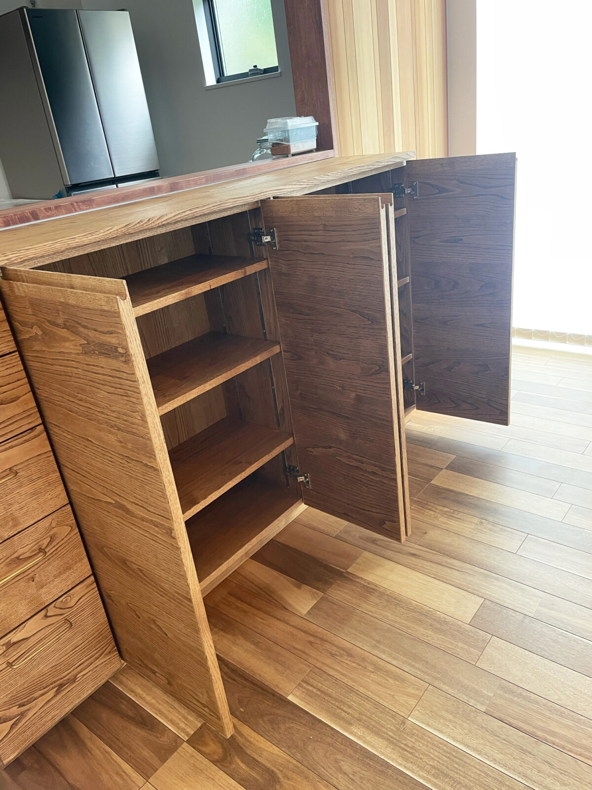 オーダー家具・クリのカウンター収納／関東・神奈川