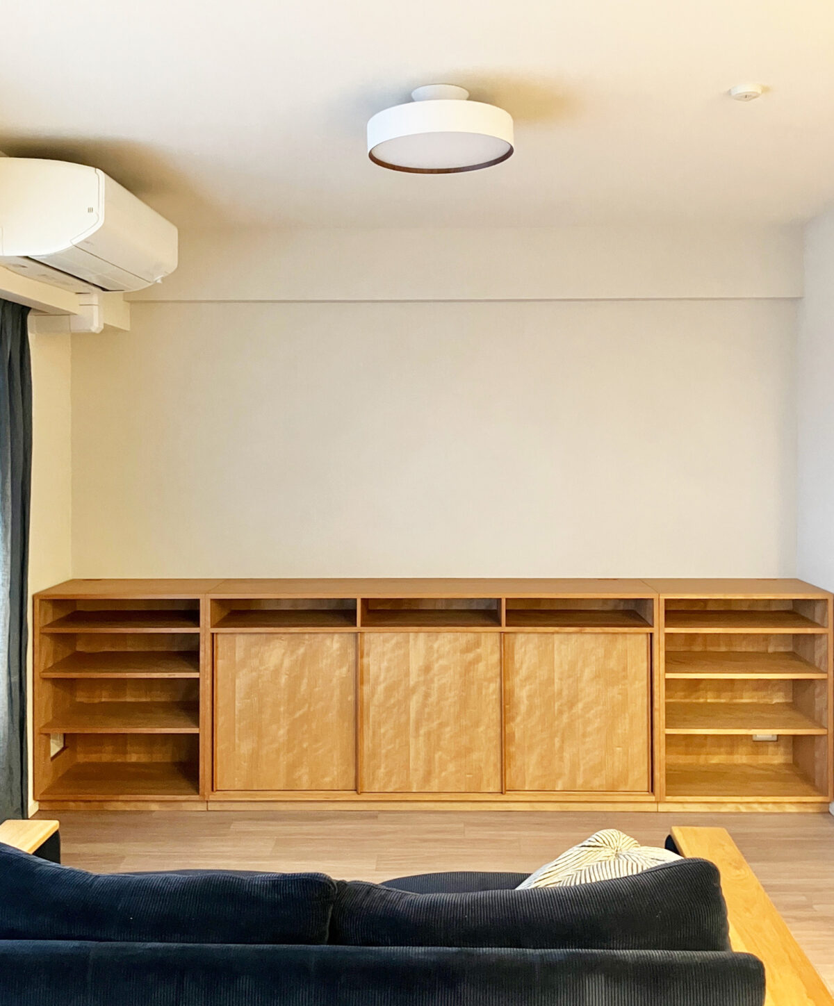 オーダー家具・チェリーのリビング収納／関西・大阪