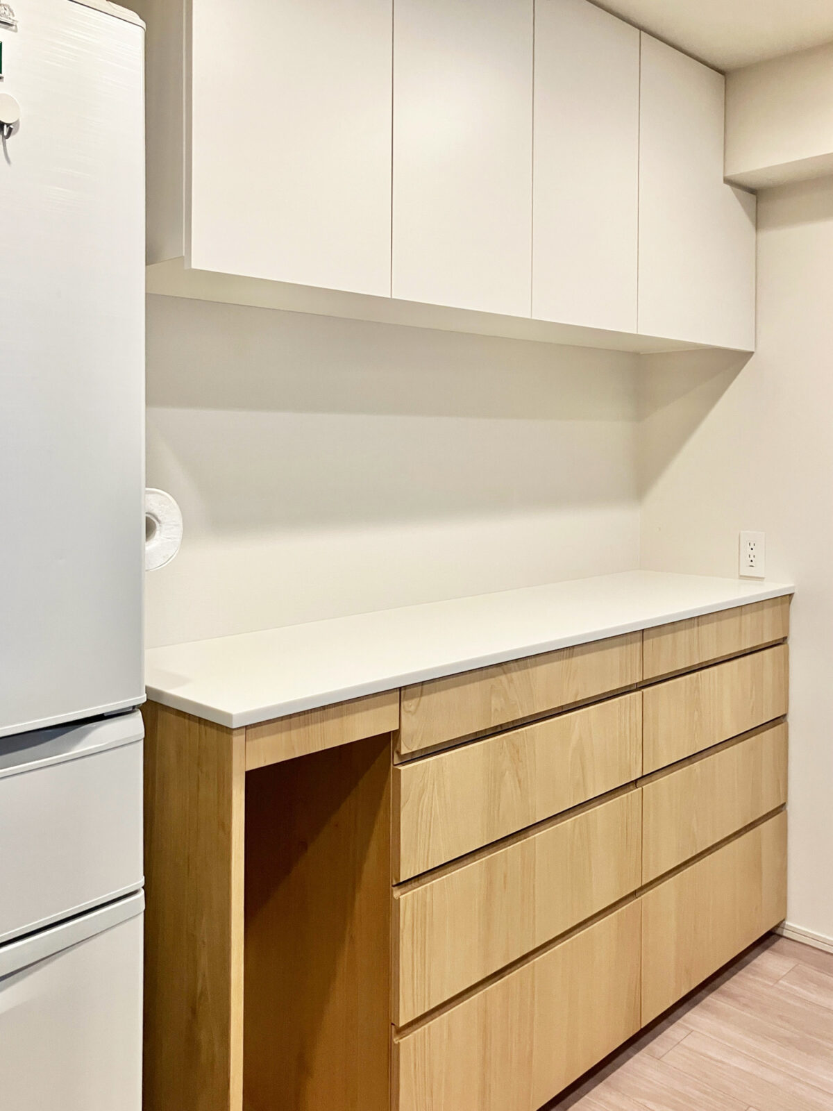 オーダー家具・クリ＆メラミンのカップボード／関西・大阪