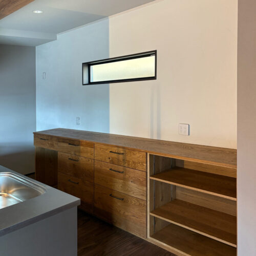 オーダー家具・オークのカップボード/関東・千葉