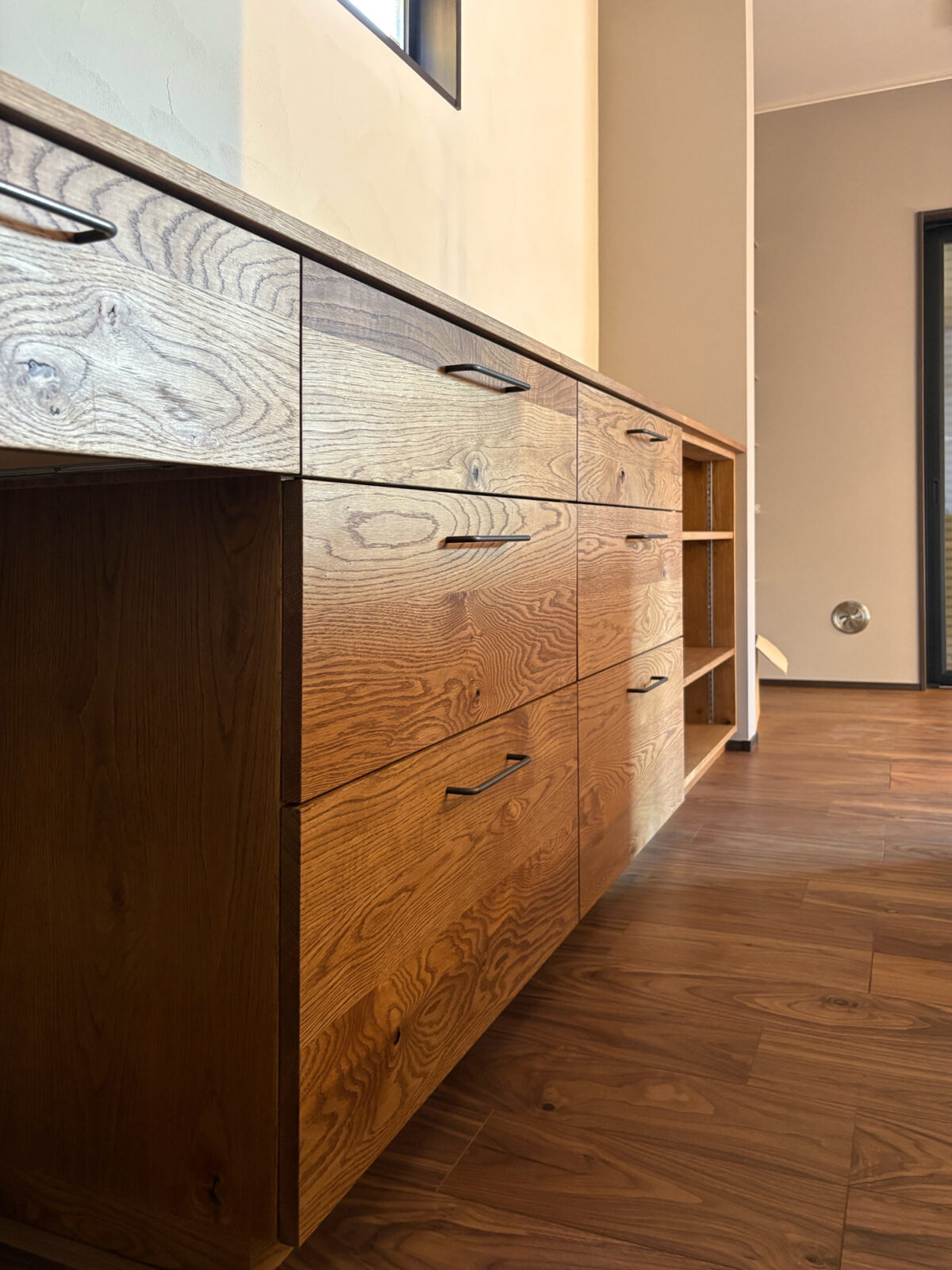 オーダー家具・オークのカップボード／関東・千葉