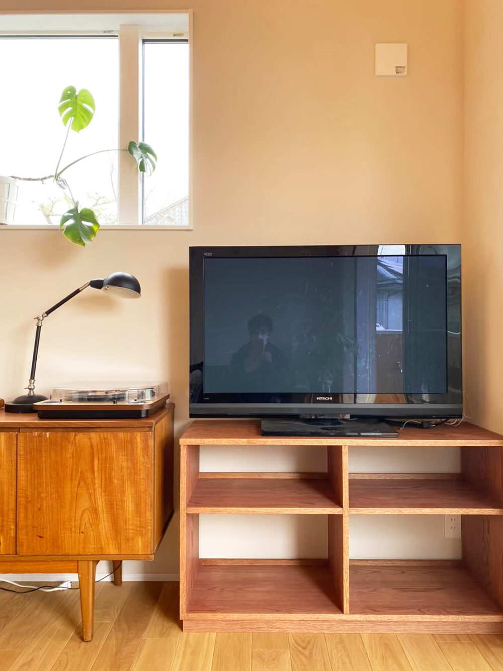 オーダー家具・オークのカップボードとテレビ台／関東・神奈川