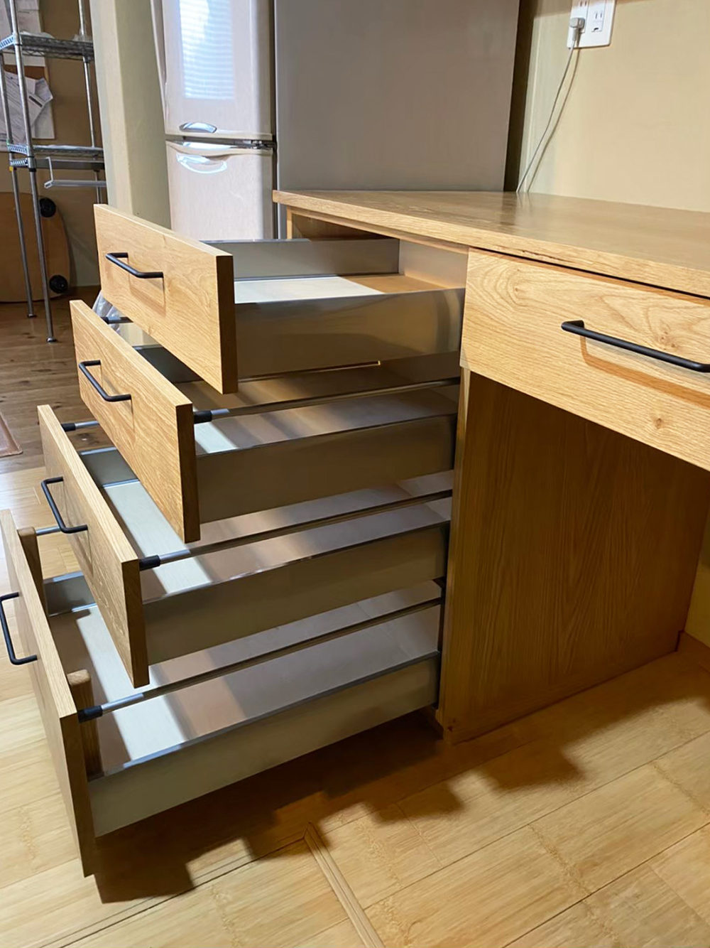 オーダー家具・オークのカップボード/関東・神奈川