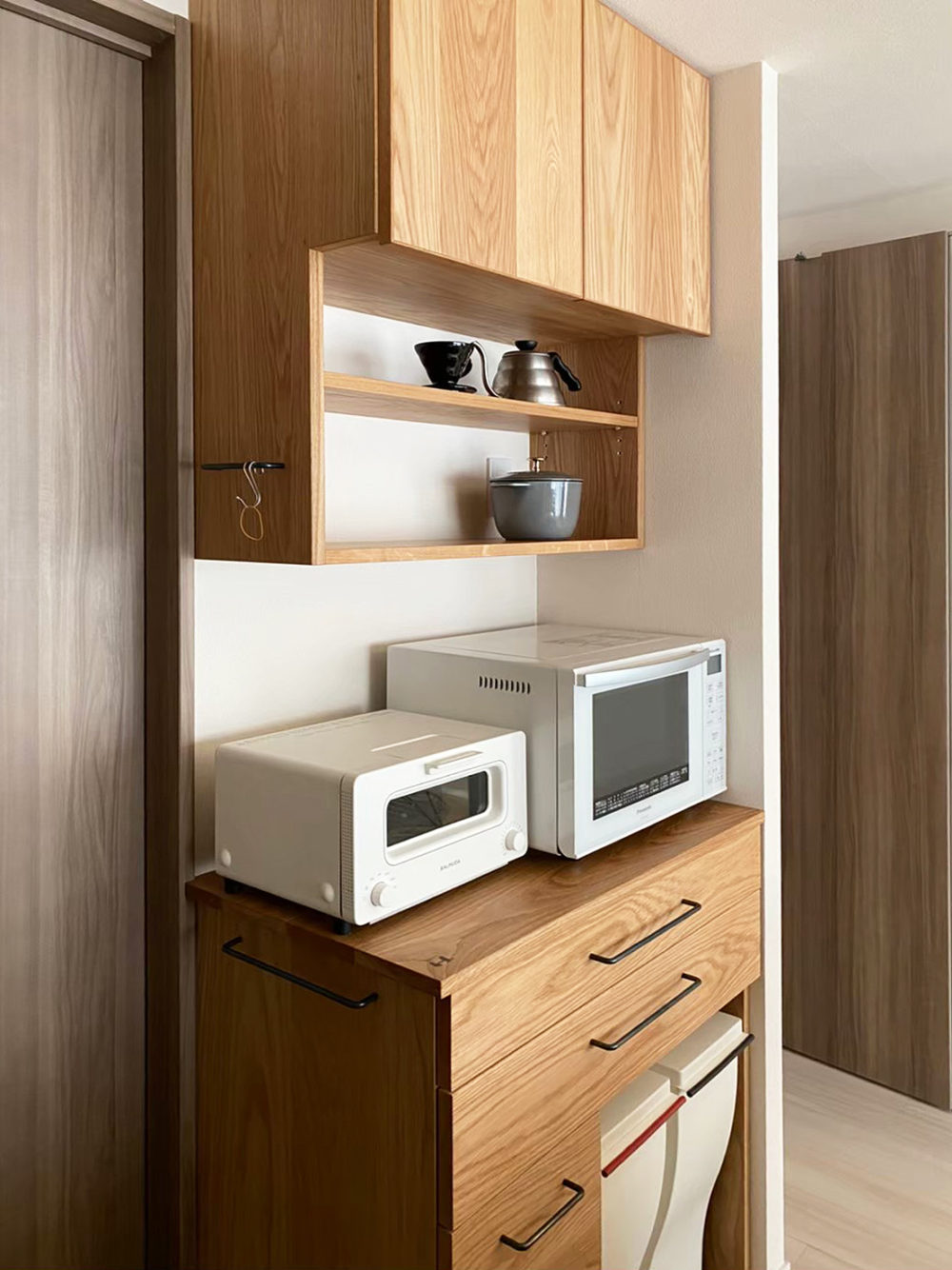 オーダー家具・オークのカップボード・食器棚／東海・愛知