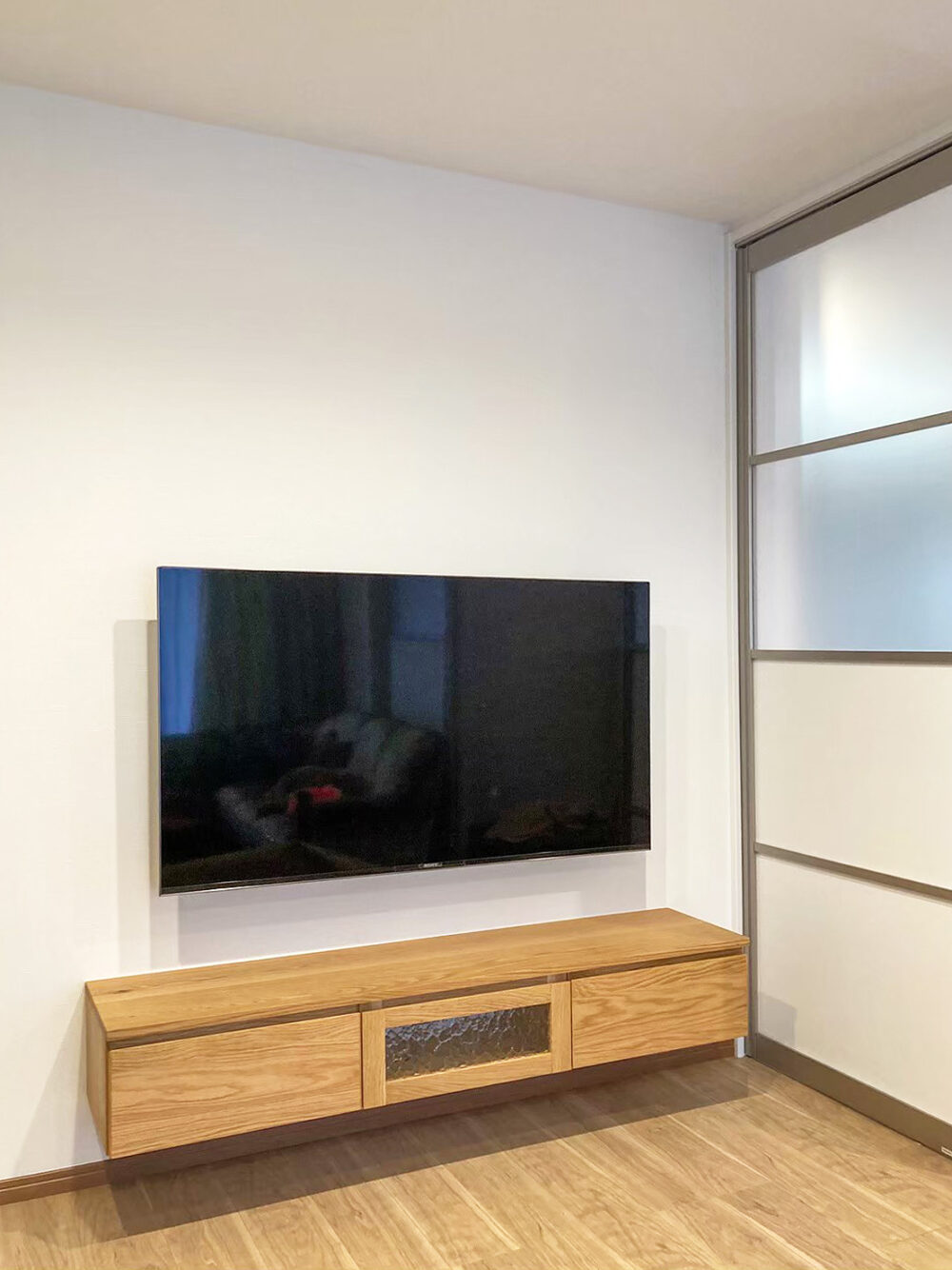 オーダー家具・オークのテレビボード／関西・大阪