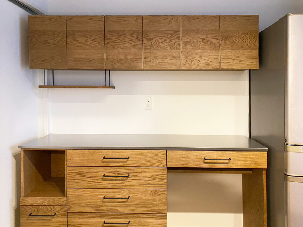 オーダー家具・オークのカップボード／関東・埼玉