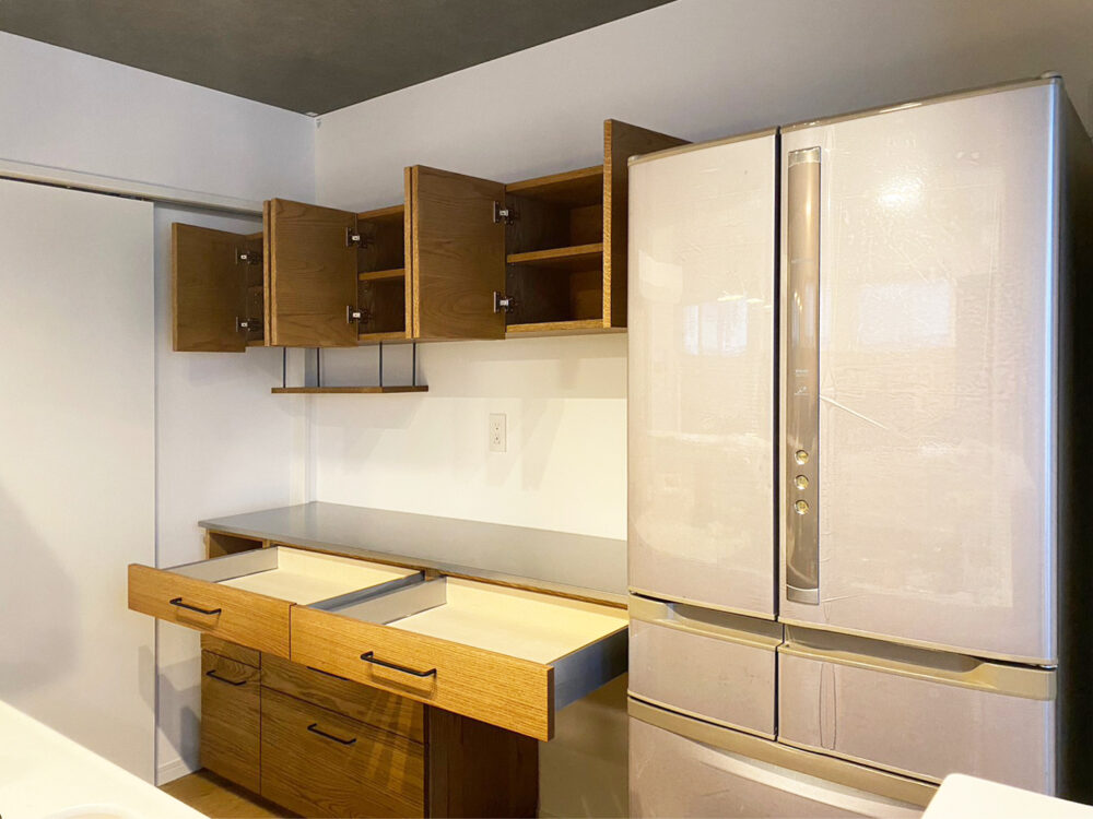 オーダー家具・オークのカップボード／関東・埼玉